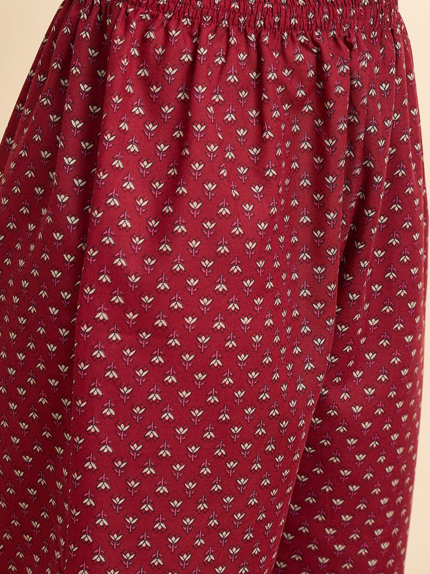 Ethnic Set Women Printed A-Line Kurta And Pant Set With Dupatta