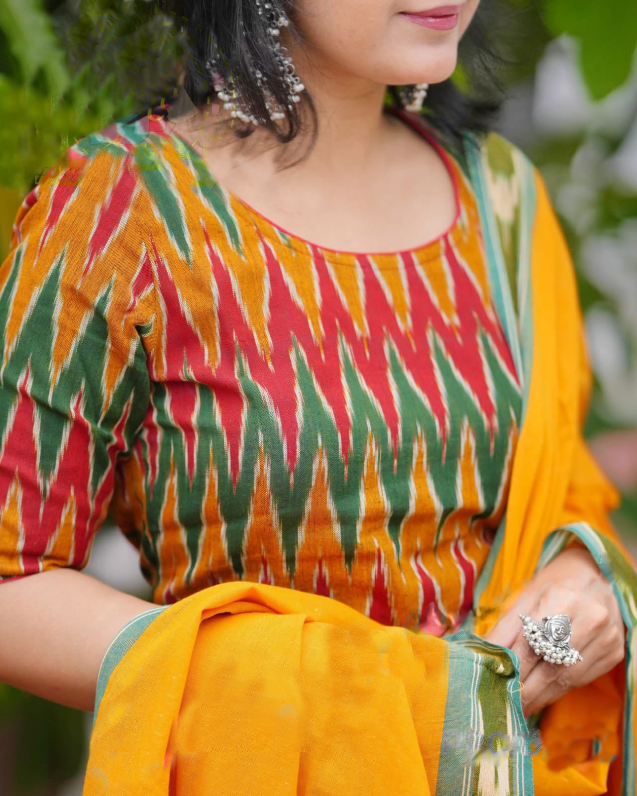 Ethnic Set Women Printed Straight Kurta and Pant Set With Dupatta