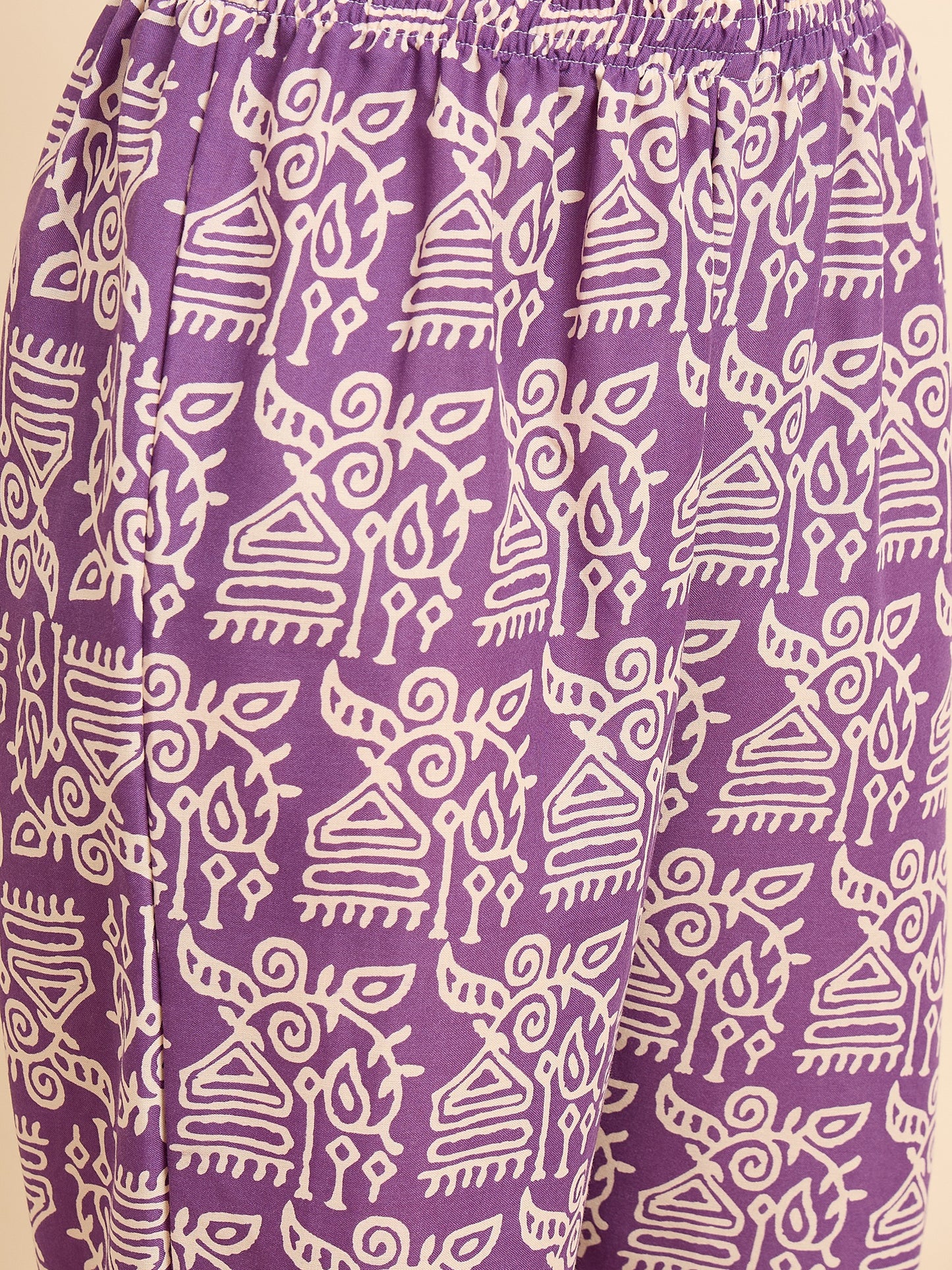 Ethnic Set Women Printed Anarkali Kurta And Pant Set With Dupatta