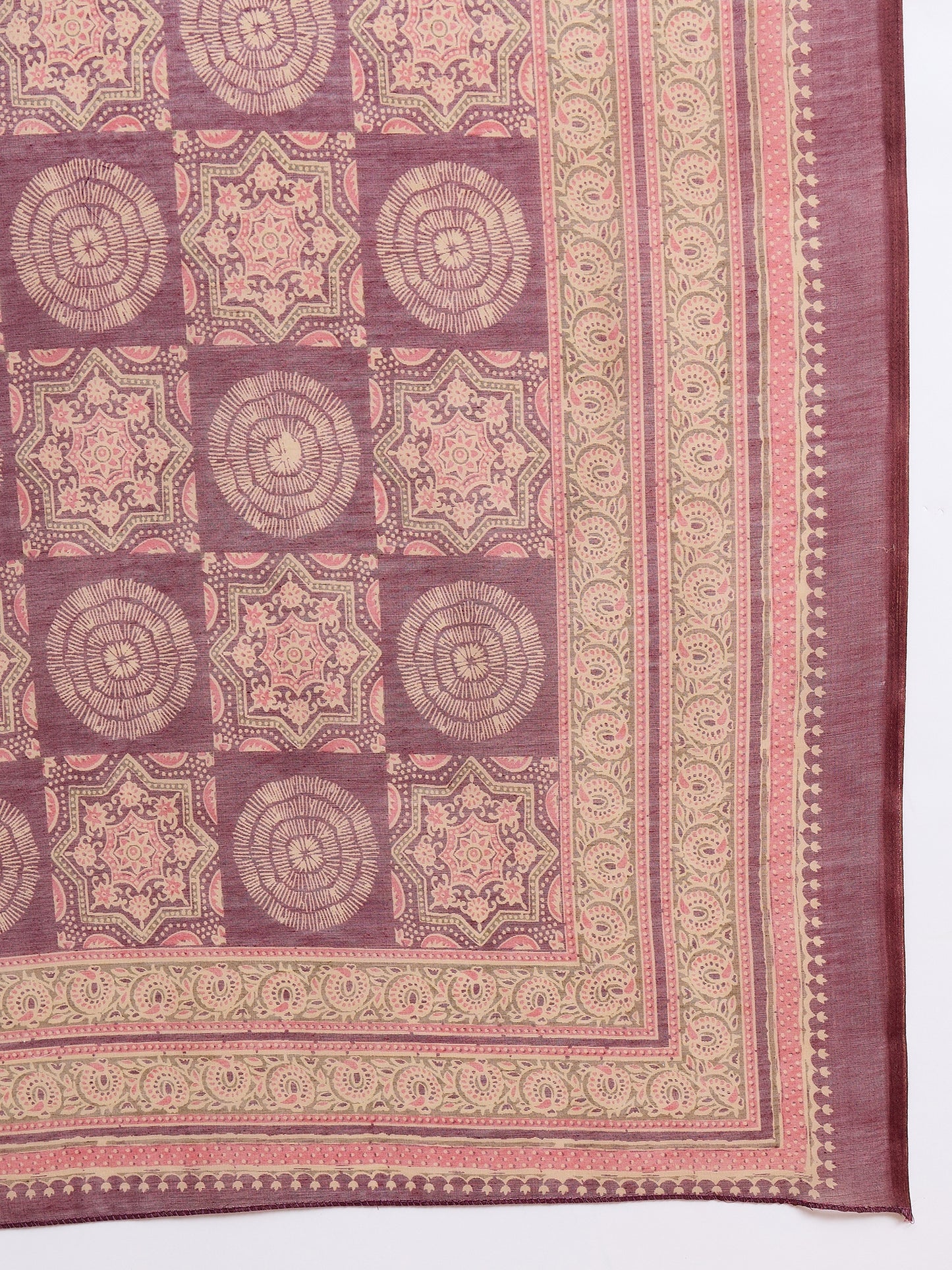 Ethnic Set Women Printed A-Line Kurta And Pant Set With Dupatta