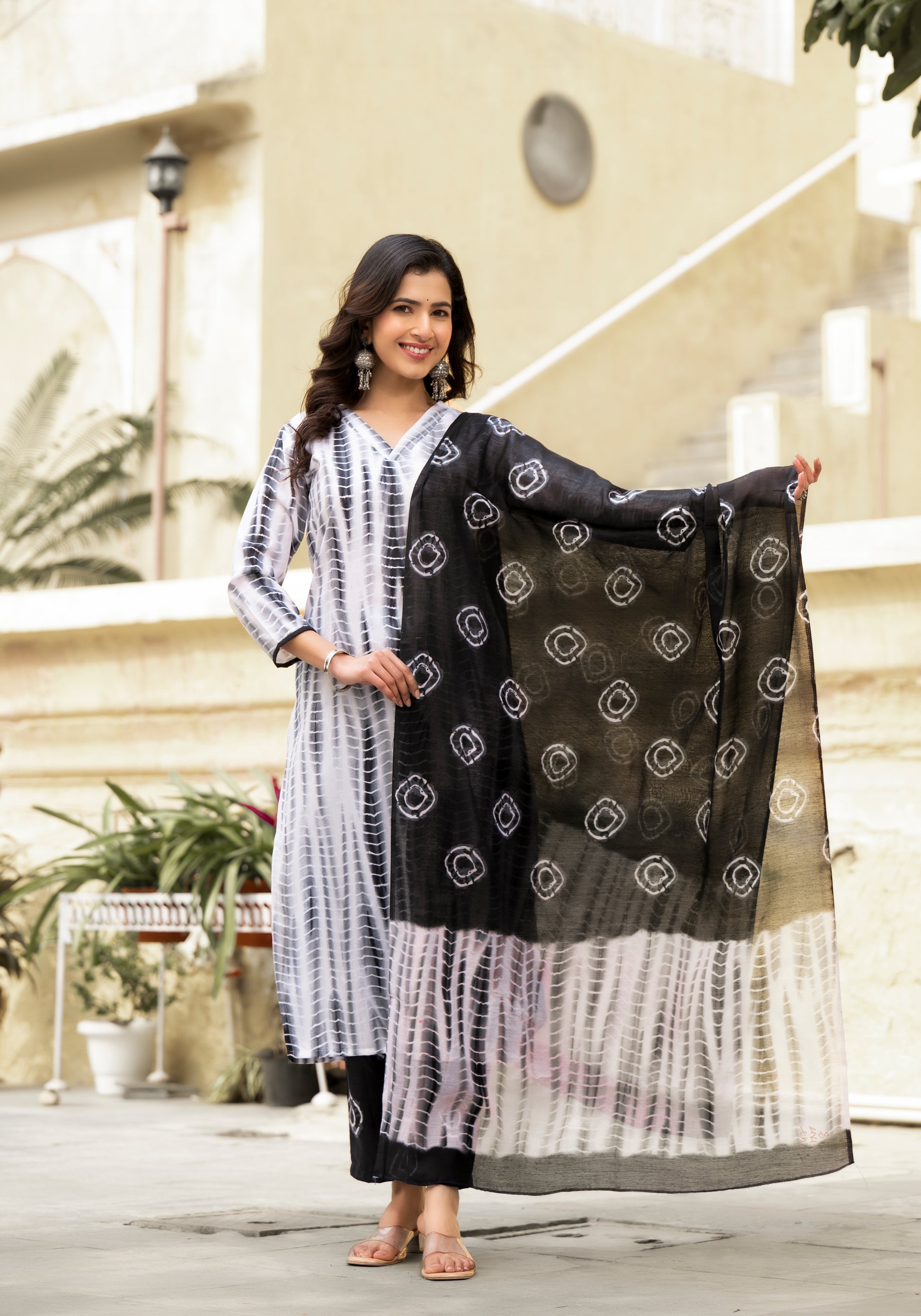 Ethnic Set women Shiburi Printed Kurta and Pant set with Dupatta - Ethnic Set