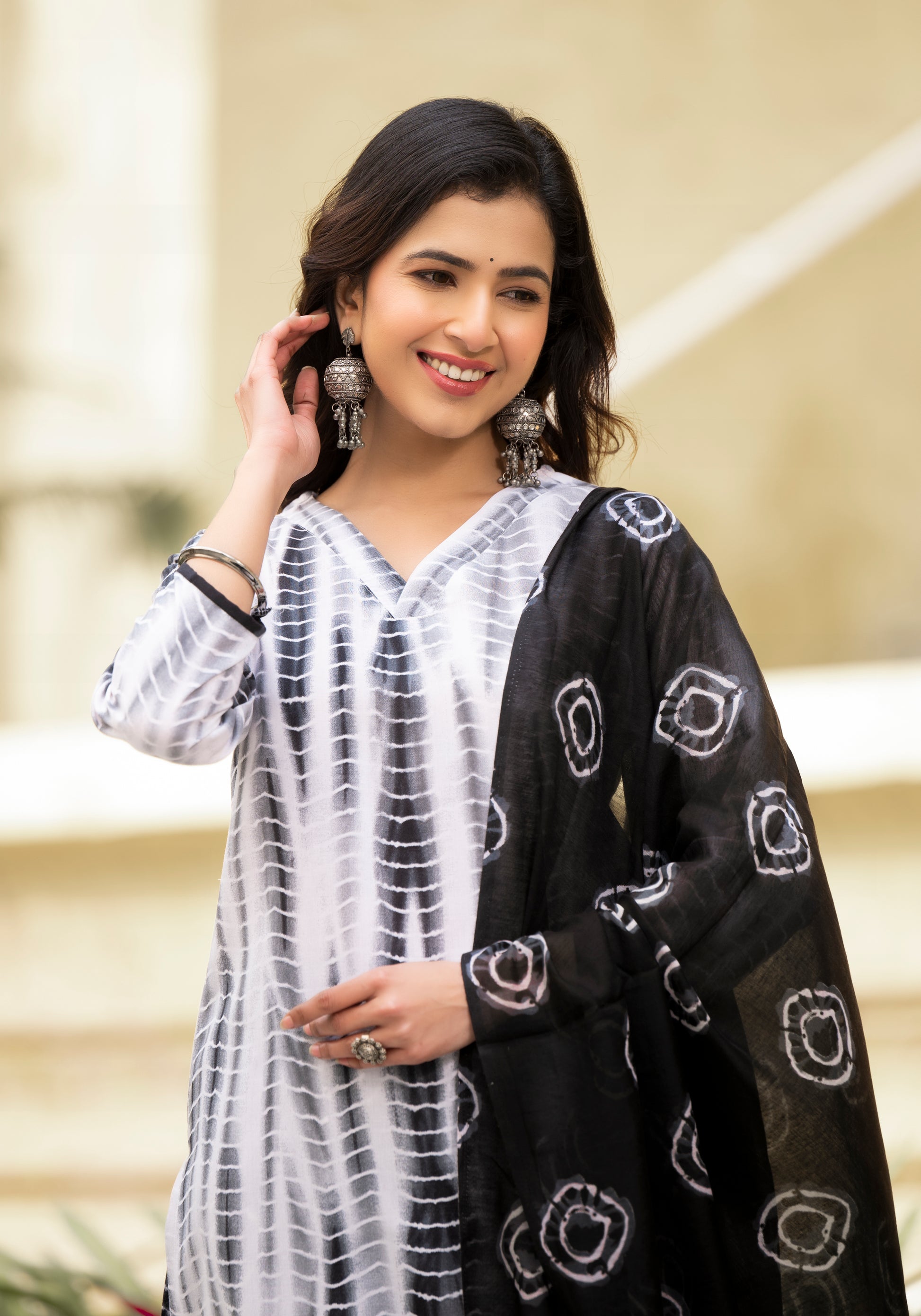 Ethnic Set women Shiburi Printed Kurta and Pant set with Dupatta - Ethnic Set